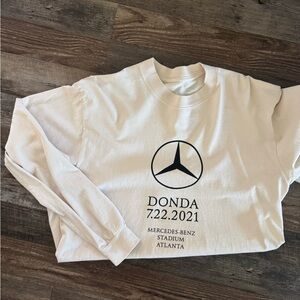 Kanye west Donda- Atlanta listening event,  Cream Long Sleeve Shirt- like NEW